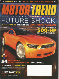 MOTOR TREND 2007 MAR - NEW BOSS 302, EVO X, LP640, TT